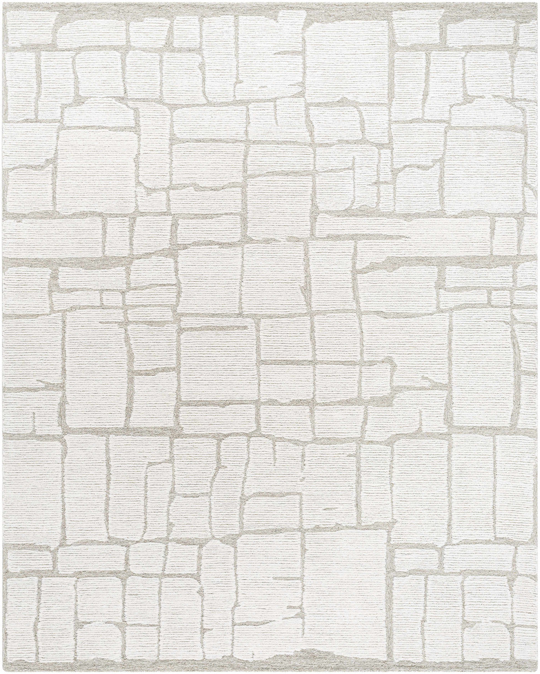 Yetty Contemporary Geometrical Ivory And Gray Rug