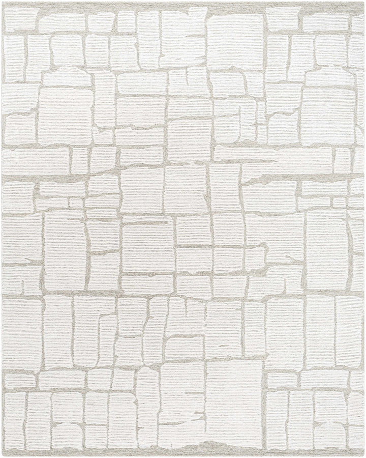 Yetty Contemporary Geometrical Ivory And Gray Rug