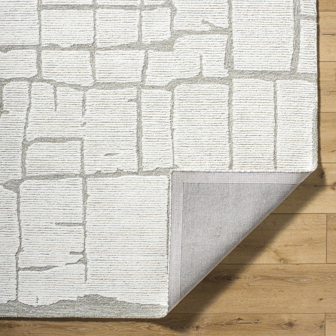 Yetty Contemporary Geometrical Ivory And Gray Rug