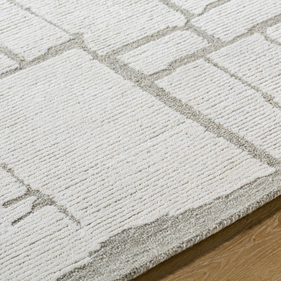 Yetty Contemporary Geometrical Ivory And Gray Rug