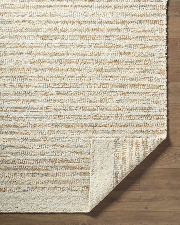 Yaron Contemporary Style Beige Hand Woven Area Rug