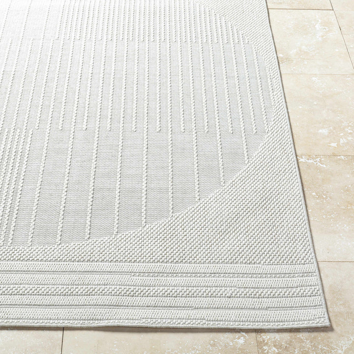 Yuley Modern Style Ivory Outdoor Area Rug