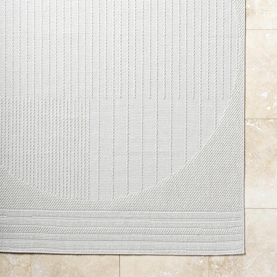 Yuley Modern Style Ivory Outdoor Area Rug