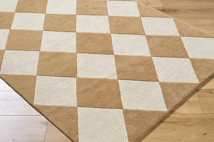 Aradia Modern Geometrical Brown And Tan Area Rug