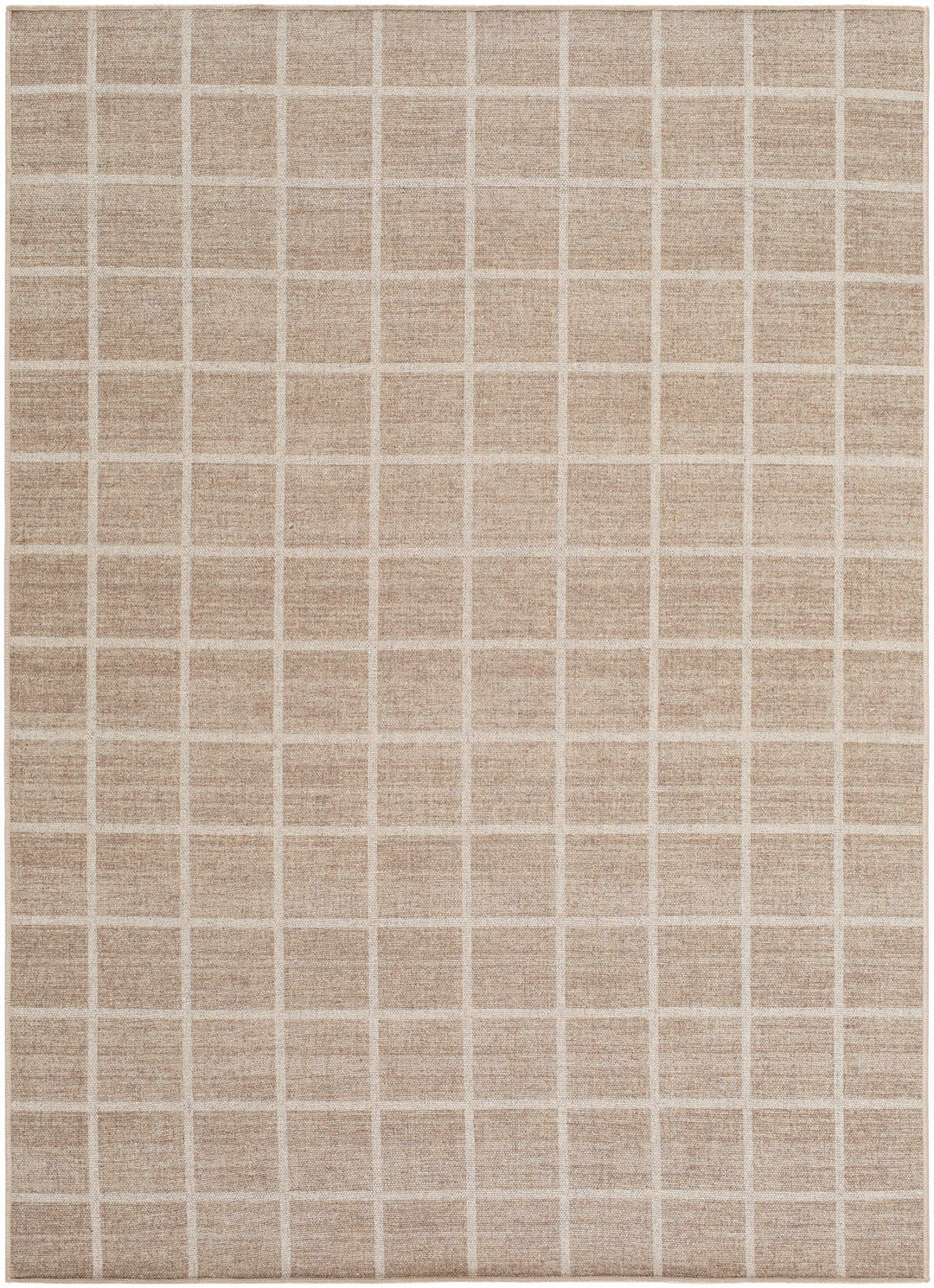 Anicet Modern Geometrical Beige Wool Area Rug