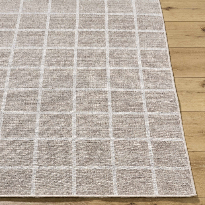 Anicet Modern Geometrical Beige Wool Area Rug