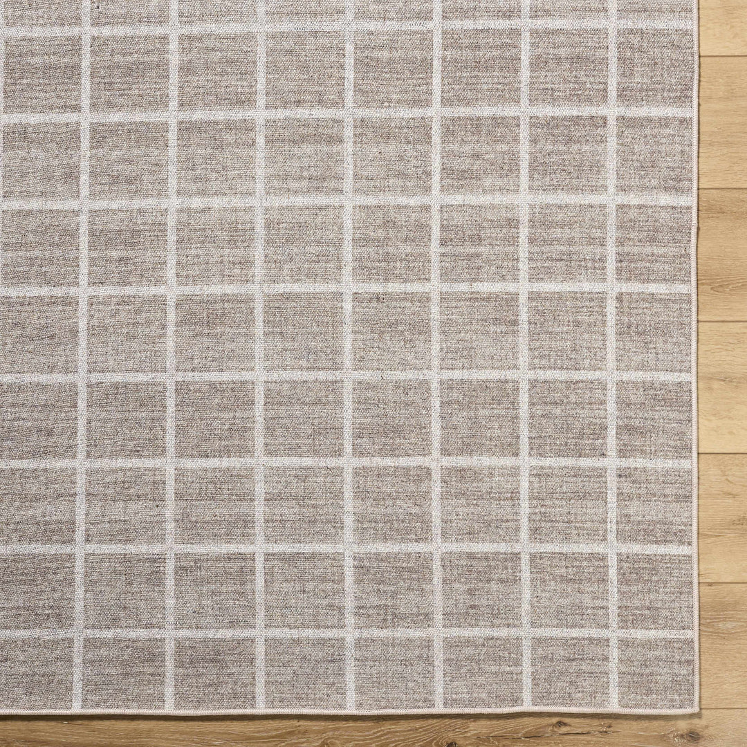 Anicet Modern Geometrical Beige Wool Area Rug