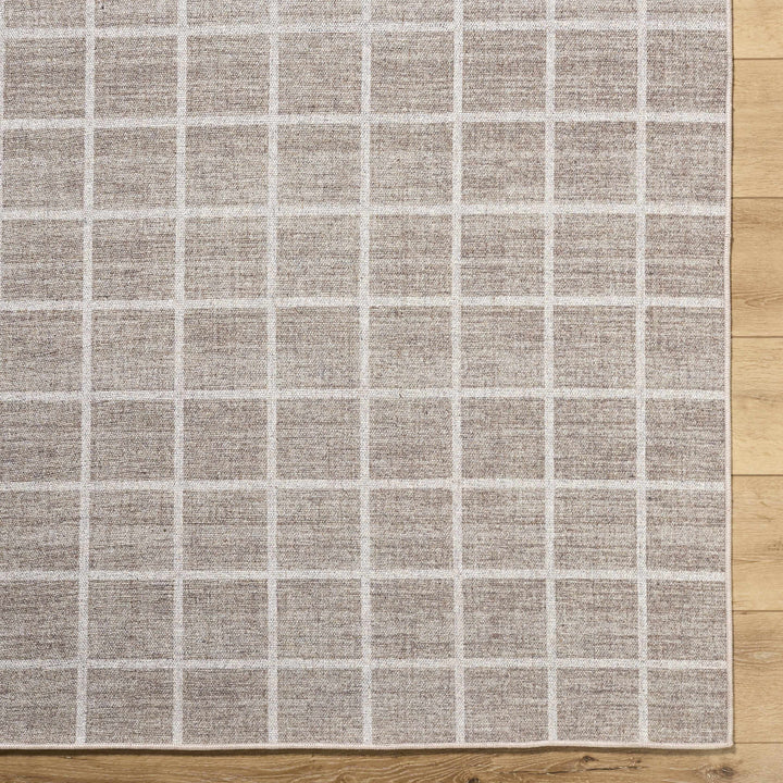 Anicet Modern Geometrical Beige Wool Area Rug