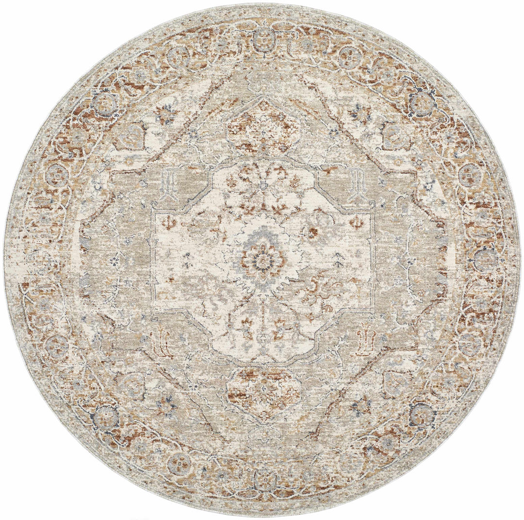 Armoni Traditional Style Beige And Cream Area Rug