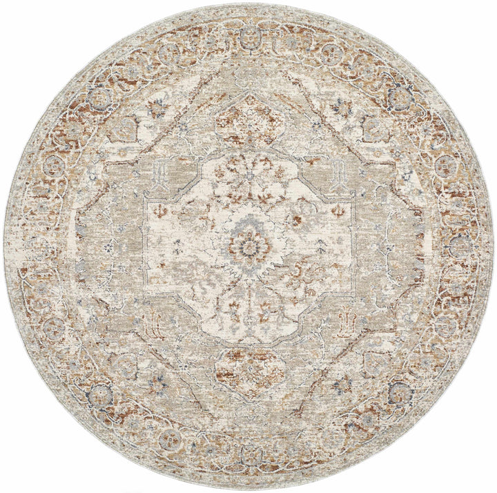 Armoni Traditional Style Beige And Cream Area Rug