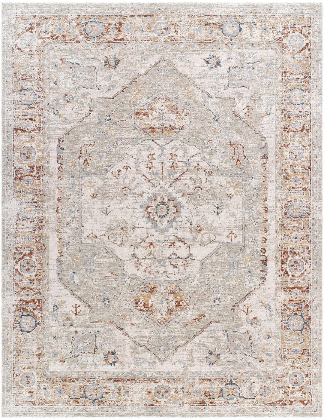Armoni Traditional Style Beige And Cream Area Rug