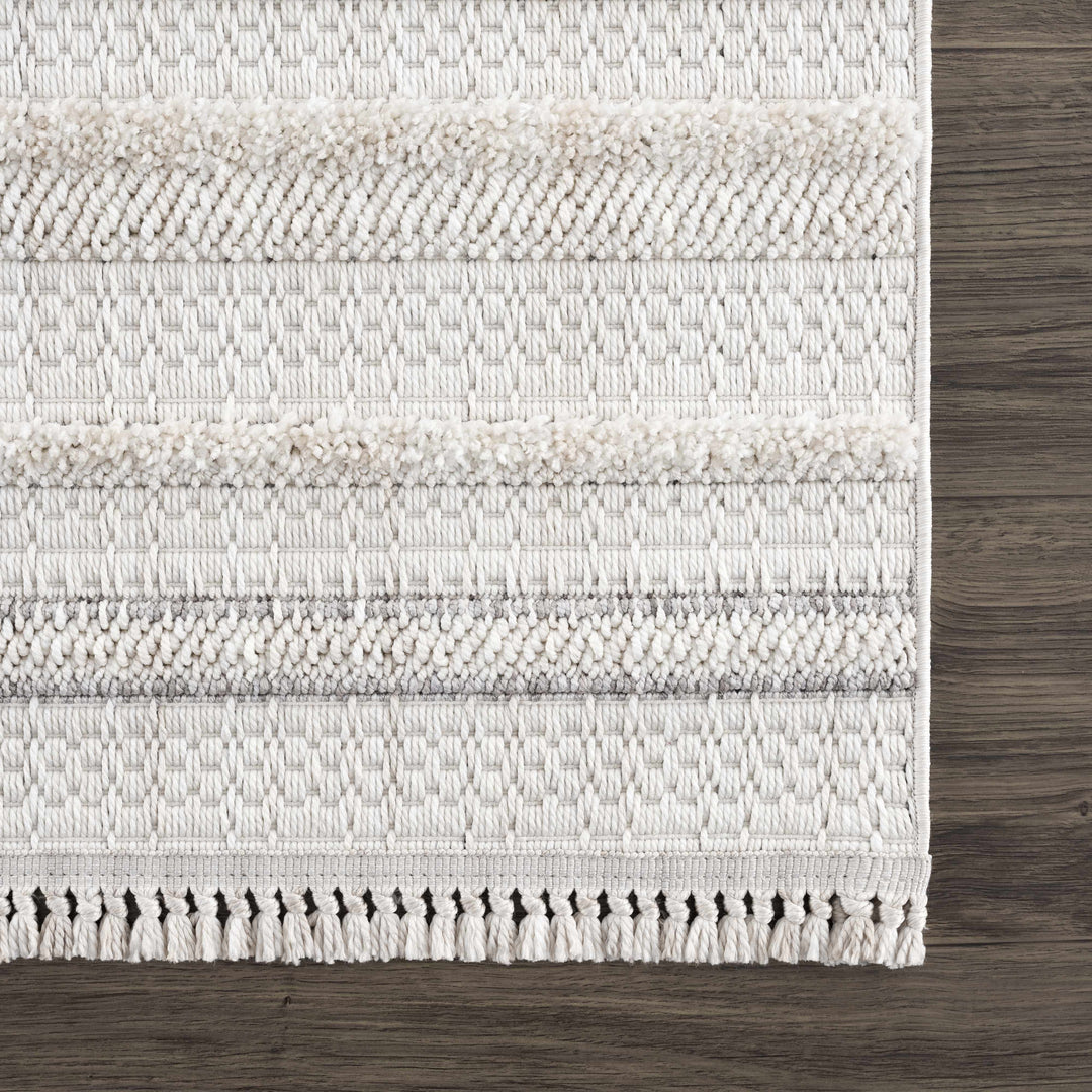 Dishman Contemporary Style Gray Rug