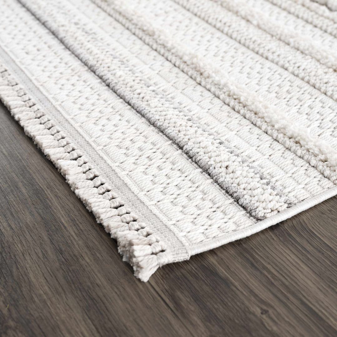 Dishman Contemporary Style Gray Rug