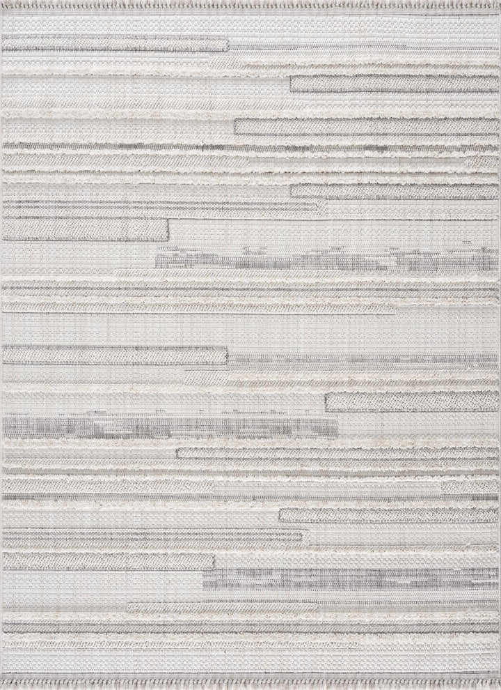 Dishman Contemporary Style Gray Rug