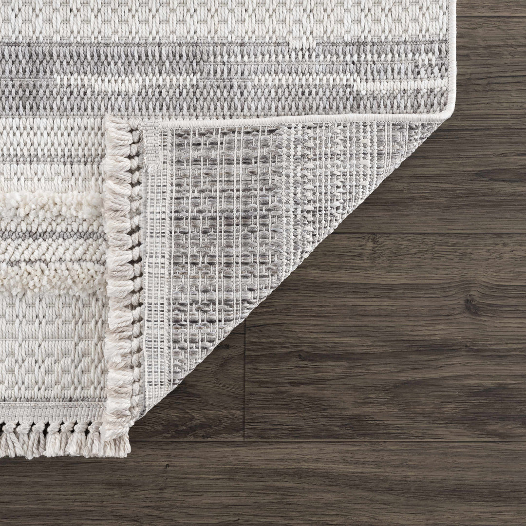 Dishman Contemporary Style Gray Rug