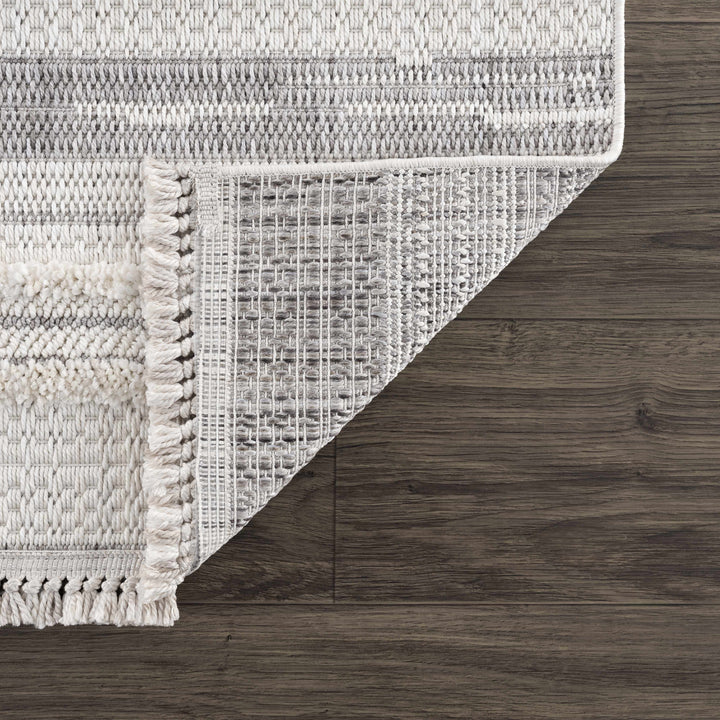 Dishman Contemporary Style Gray Rug