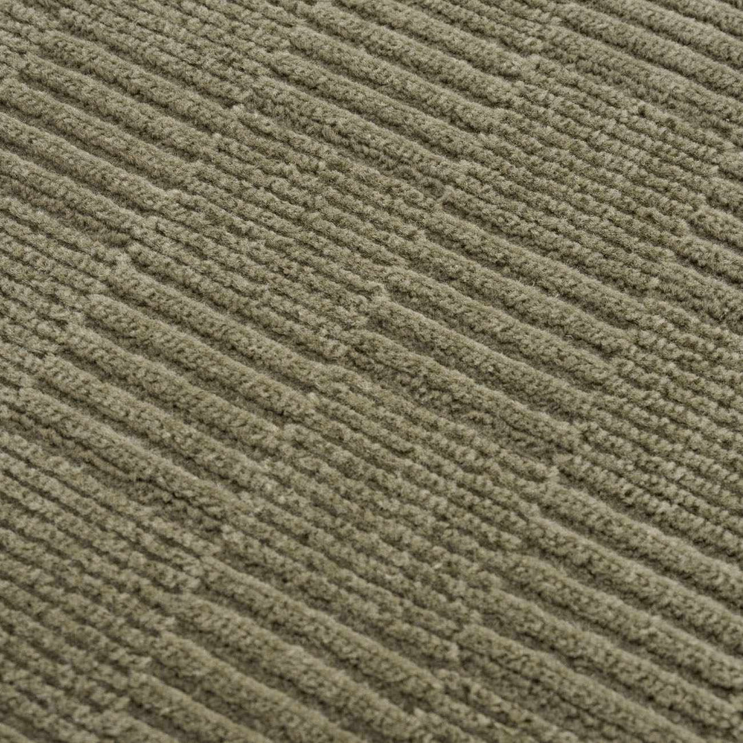 Kazuma Green Contemporary Style Washable Area Rug