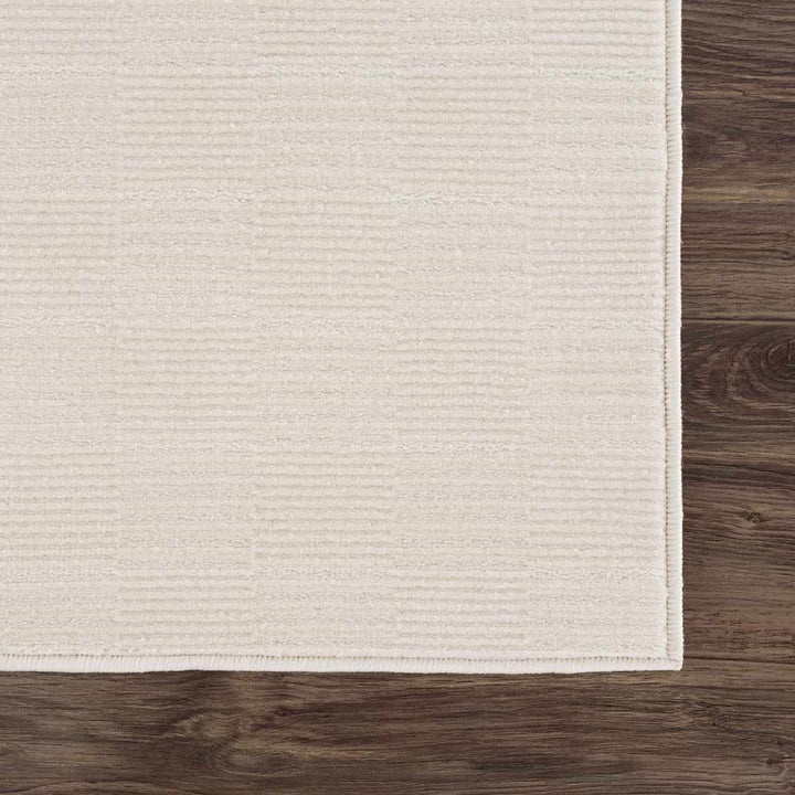 Kazuma White Contemporary Style Washable Area Rug