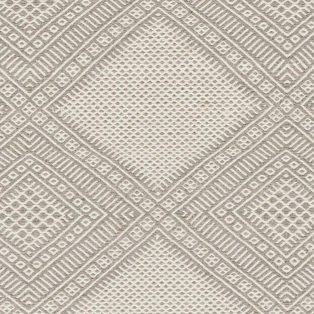 Aanislag Modern Geometrical Ivory And Gray Hand Woven Area Rug - The Rug Decor