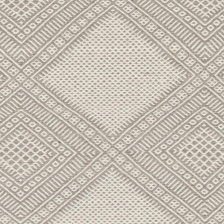 Aanislag Modern Geometrical Ivory And Gray Hand Woven Area Rug - The Rug Decor