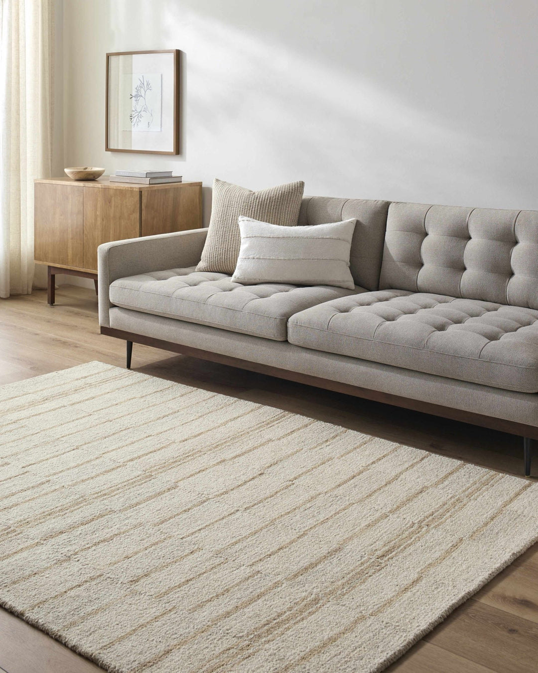 Abbatha Modern Style Beige Hand Tufted Rug - The Rug Decor