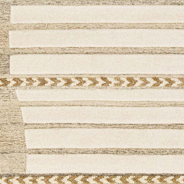 Abercarn Beige Modern Style Hand Tufted Wool Area Rug - The Rug Decor