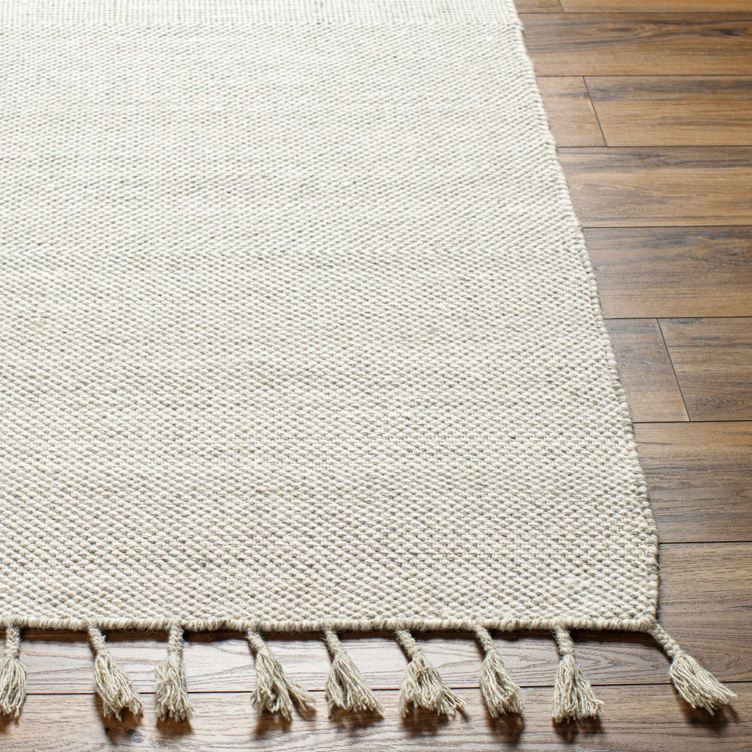Abhay Bohemian Style Beige Hand Woven Wool Area Rug - The Rug Decor