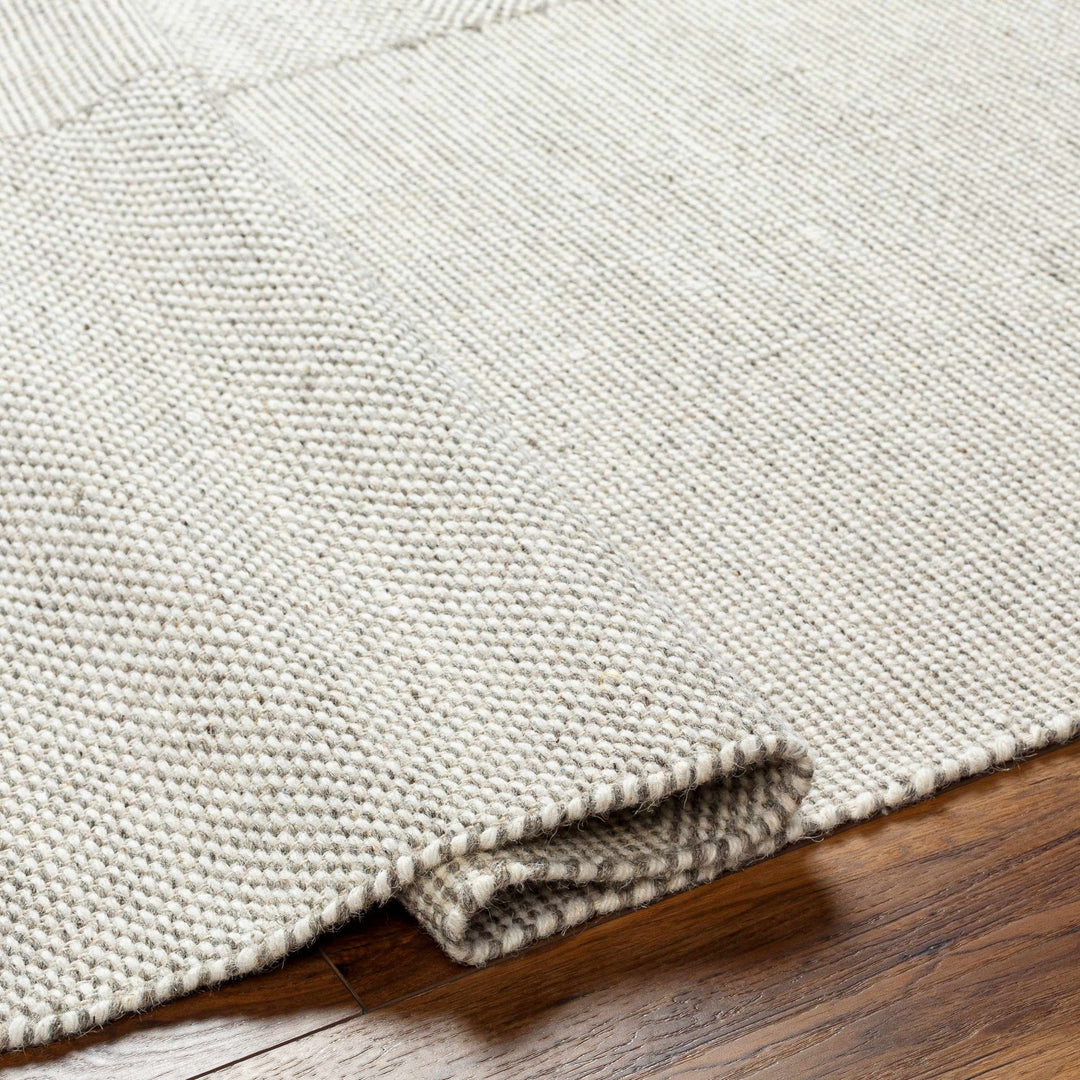 Abhay Bohemian Style Beige Hand Woven Wool Area Rug - The Rug Decor