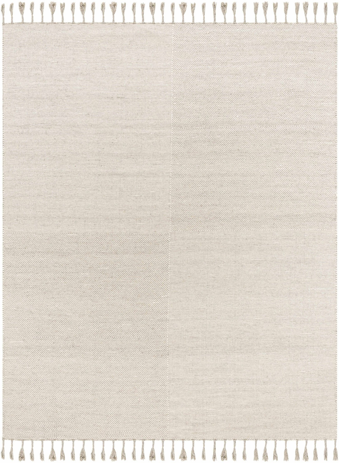 Abhay Bohemian Style Beige Hand Woven Wool Area Rug - The Rug Decor