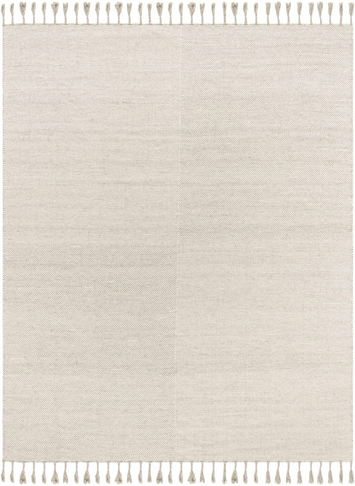 Abhay Bohemian Style Beige Hand Woven Wool Area Rug - The Rug Decor