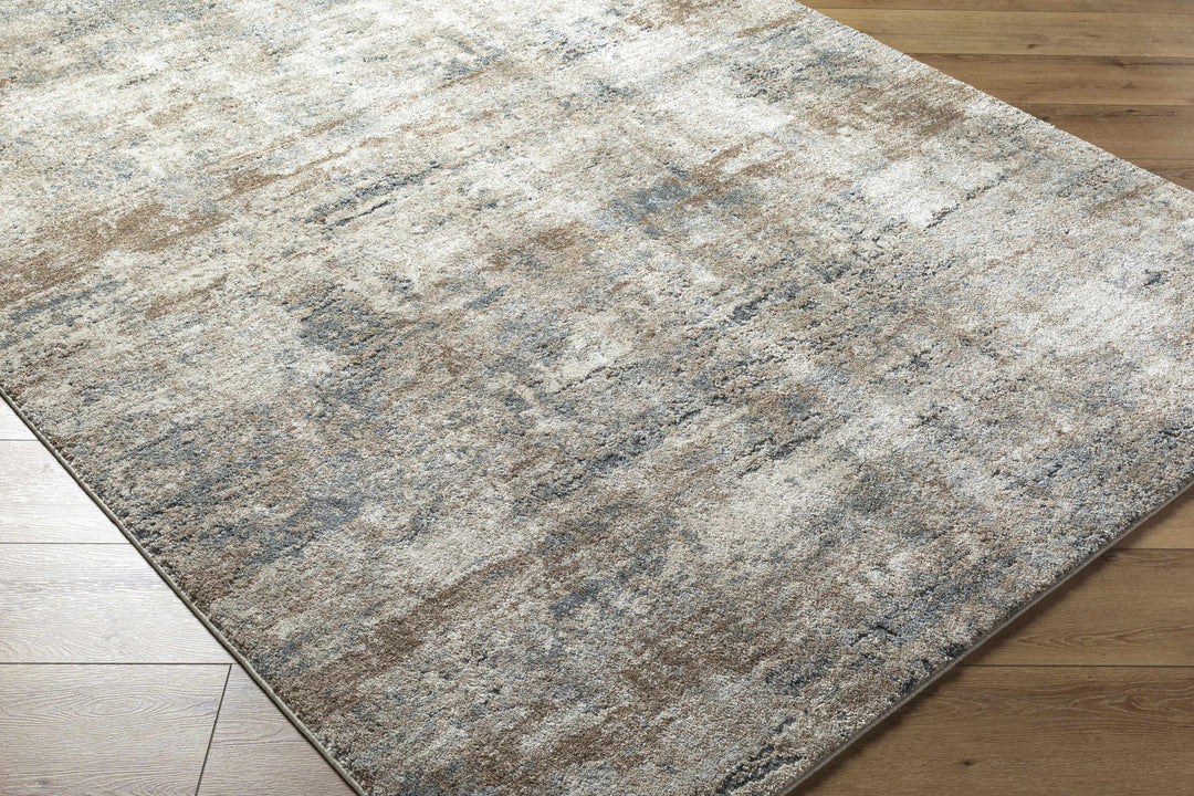 Abstract Beige And Gray Contemporary Style Rug - The Rug Decor
