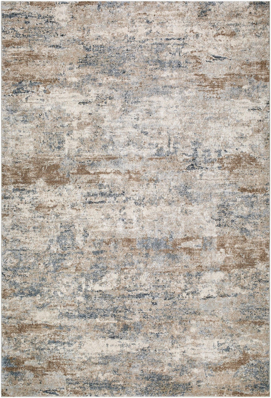 Abstract Beige And Gray Contemporary Style Rug - The Rug Decor