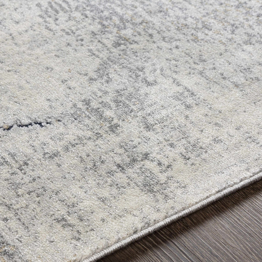 Abstract Charcoal And Gray Contemporary style Rug - The Rug Decor