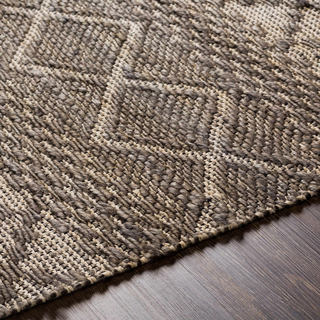 Abuyon Modern Geometrical Design Brown Hand Woven Area Rug