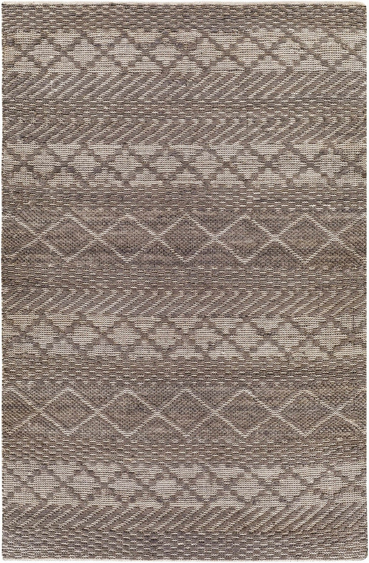 Abuyon Modern Geometrical Design Brown Hand Woven Area Rug - The Rug Decor