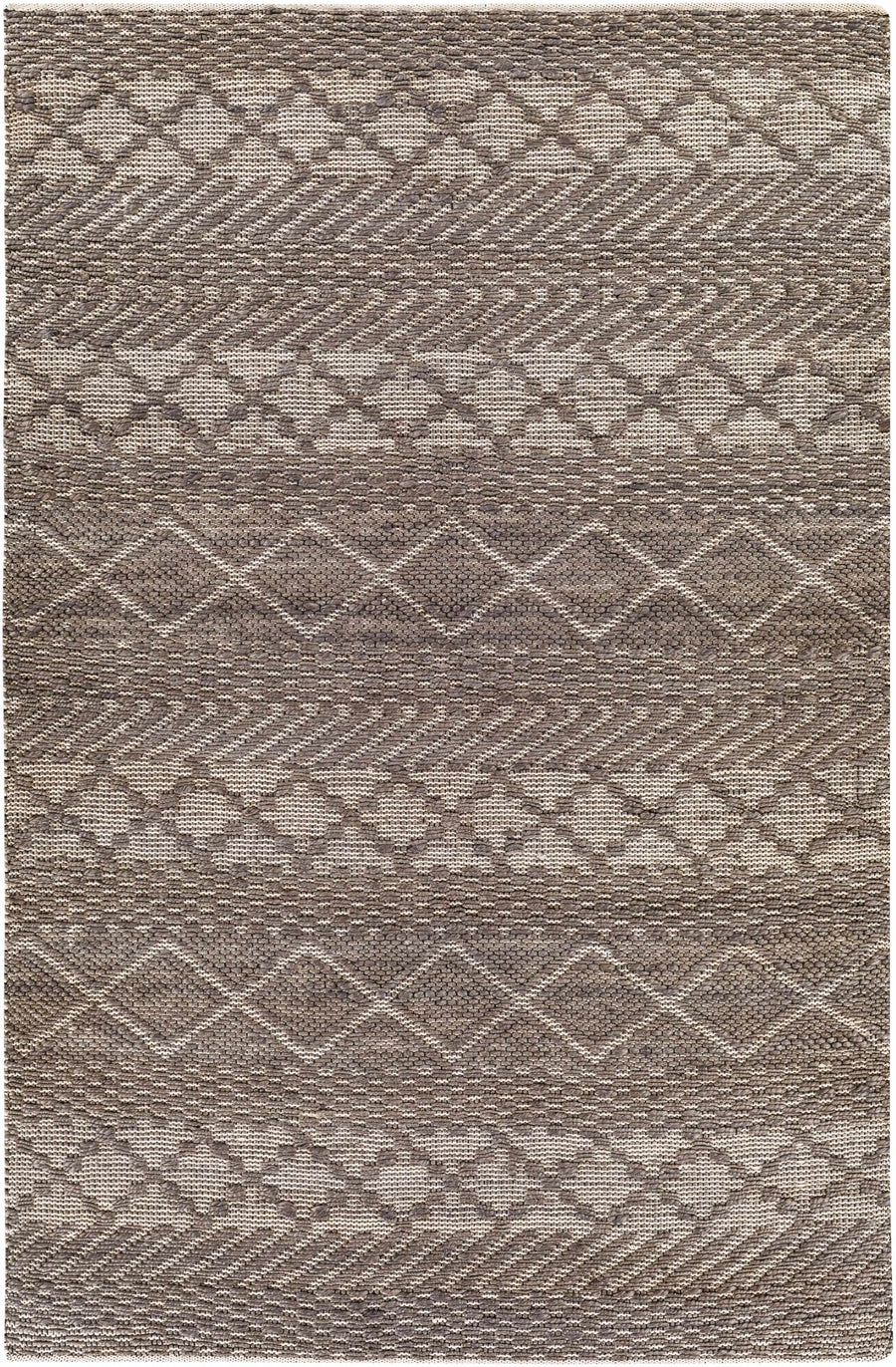 Abuyon Modern Geometrical Design Brown Hand Woven Area Rug - The Rug Decor