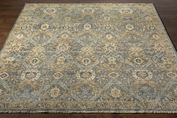 Acmar Beige And Brown Traditional Style Hand Knotted Area Rug