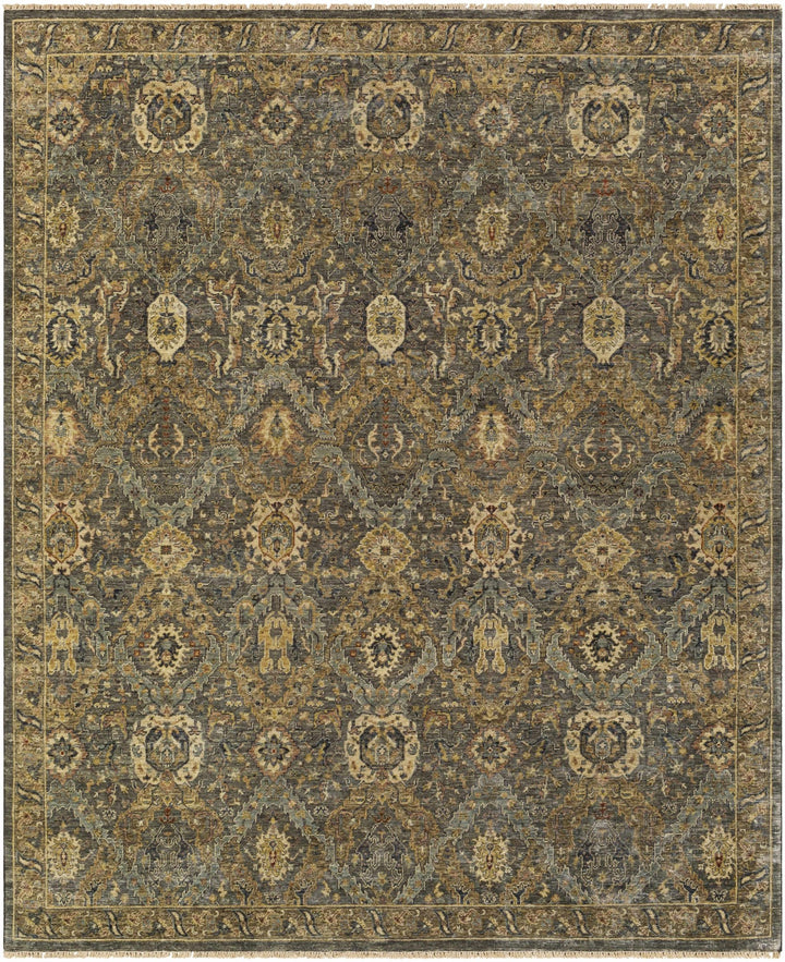 Acmar Beige And Brown Traditional Style Hand Knotted Area Rug - The Rug Decor