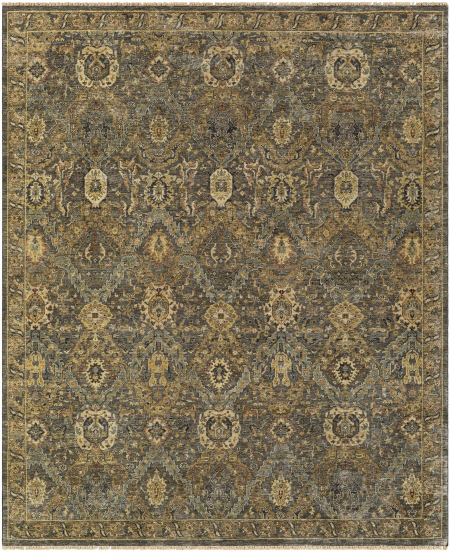 Acmar Beige And Brown Traditional Style Hand Knotted Area Rug - The Rug Decor