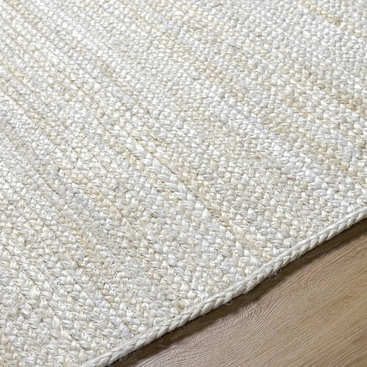 Adahy Beige Contemporary Style Hand Loom Jute Area Rug - The Rug Decor
