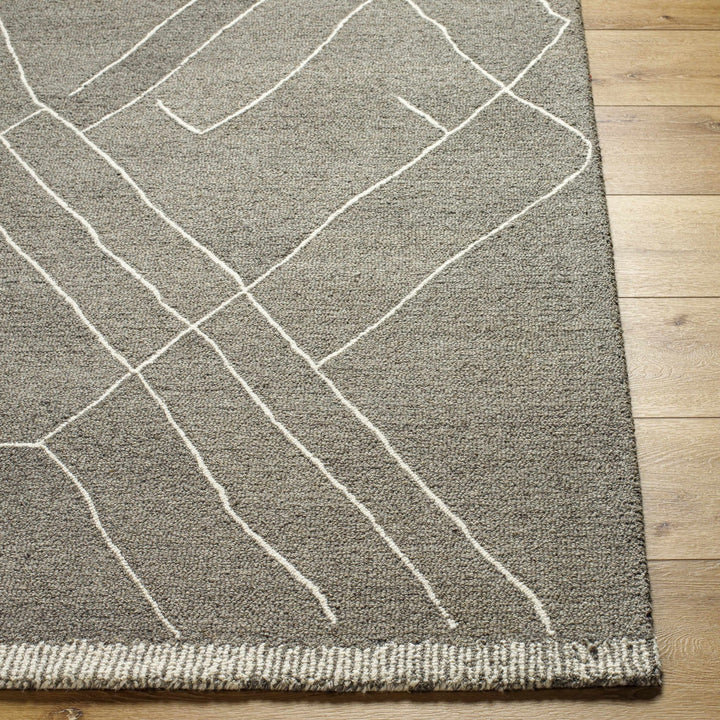 Addae Gray Modern Style Hand Tufted Wool Area Rug - The Rug Decor