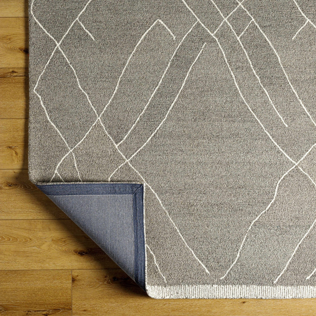 Addae Gray Modern Style Hand Tufted Wool Area Rug - The Rug Decor
