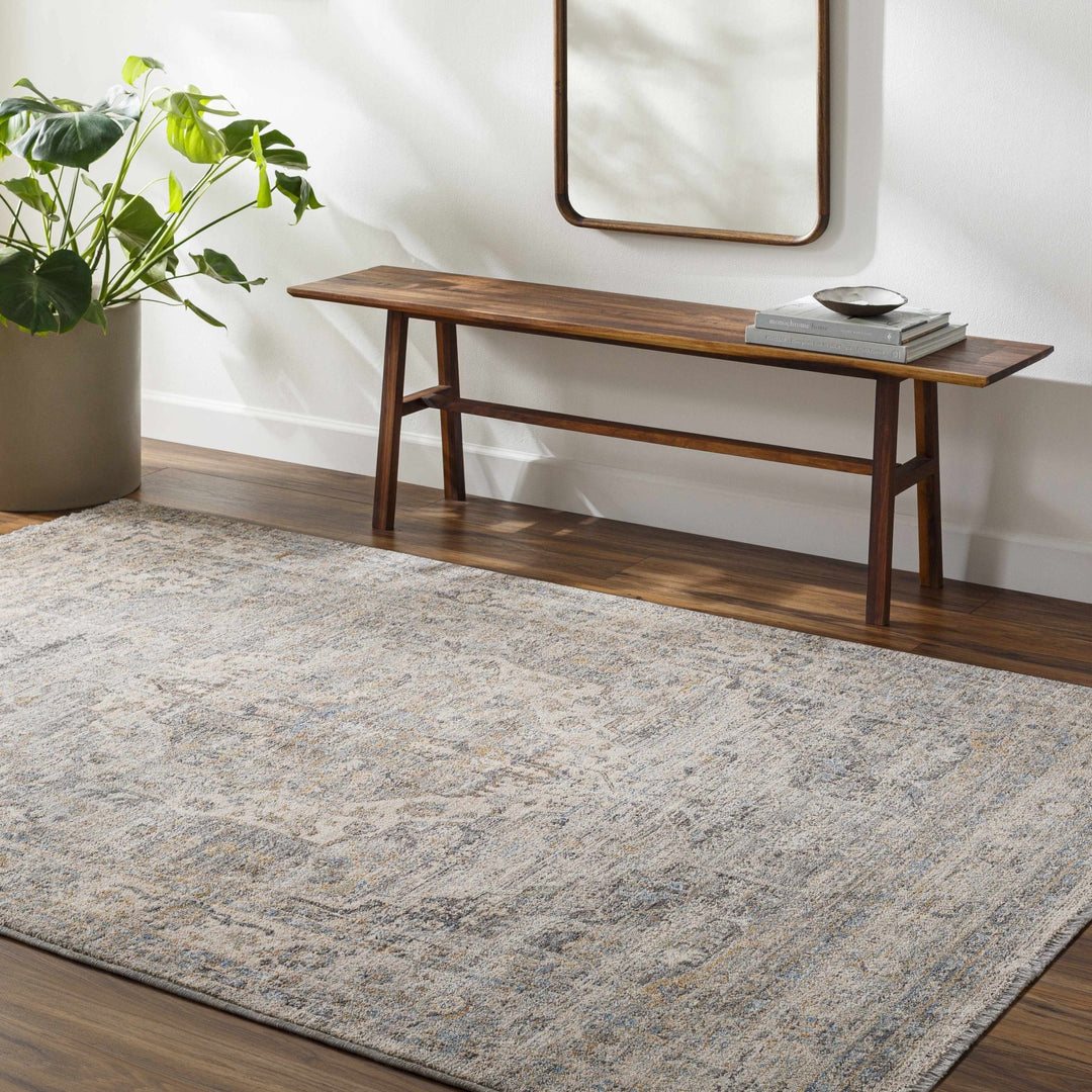 Addax Beige And Gray Traditional Style Area Rug - The Rug Decor