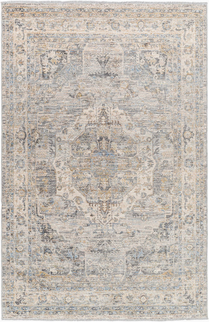 Addax Beige And Gray Traditional Style Area Rug - The Rug Decor