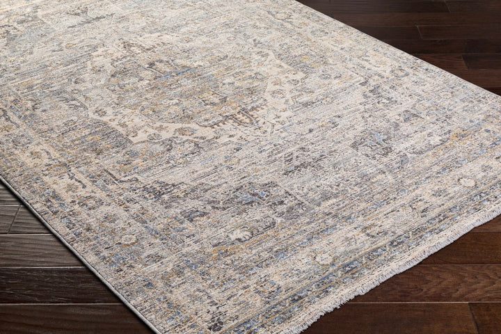 Addax Beige And Gray Traditional Style Area Rug - The Rug Decor