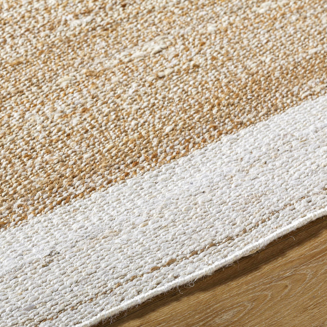 Aderyn Traditional Camel And Tan Jute Area Rug - The Rug Decor
