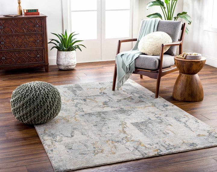 Adlai Modern Abstract Design Beige And Gray Rug - The Rug Decor