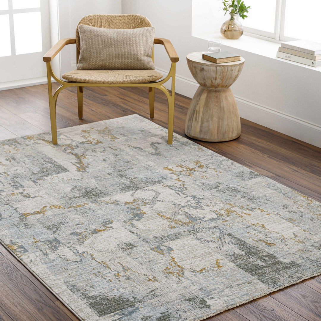 Adlai Modern Abstract Design Beige And Gray Rug - The Rug Decor