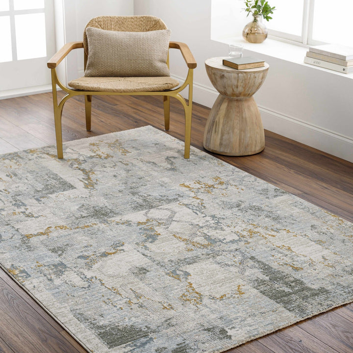 Adlai Modern Abstract Design Beige And Gray Rug - The Rug Decor