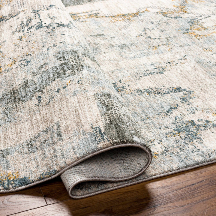 Adlai Modern Abstract Design Beige And Gray Rug - The Rug Decor